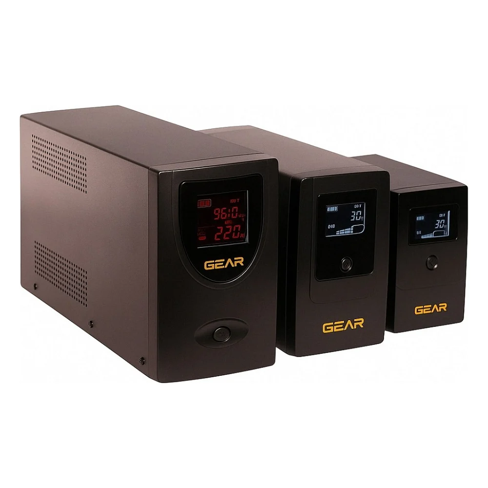 Пристрій безперебійного живлення GEAR GU-1200PLCD — фото 4