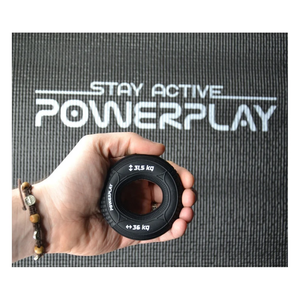 Еспандер PowerPlay PP-4330 Hand Grip Loops Hard 31.5-36 кг Чорний (PP_4330_Black_(31.5-36kg)) — фото 6