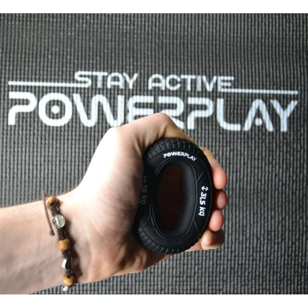 Еспандер PowerPlay PP-4330 Hand Grip Loops Hard 31.5-36 кг Чорний (PP_4330_Black_(31.5-36kg)) — фото 7