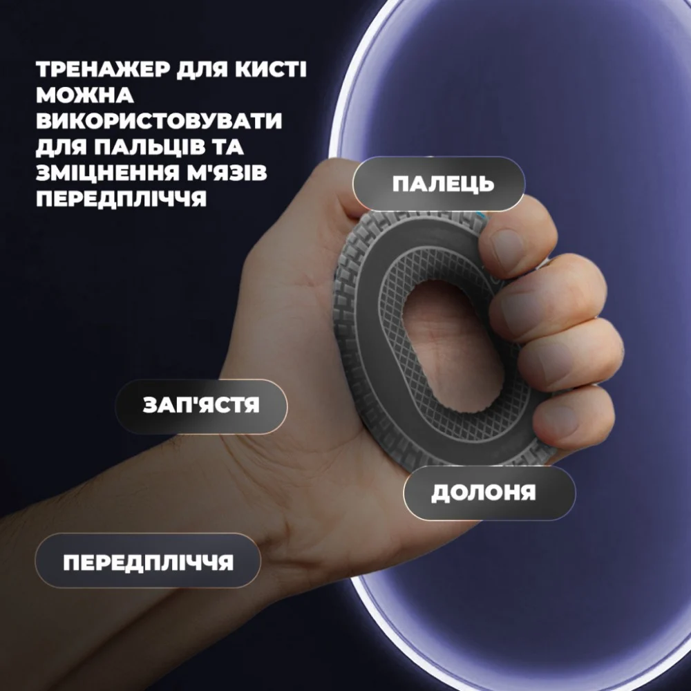 Еспандер PowerPlay PP-4333 Hand Grip Large 25 кг Сірий (PP_4333_Grey_25kg) — фото 7