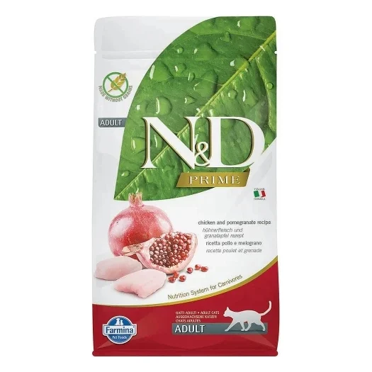 Сухий корм для кішок Farmina N&D Grain Free PRIME CHICKEN & POMEGRANATE ADULT 5 кг (156418)
