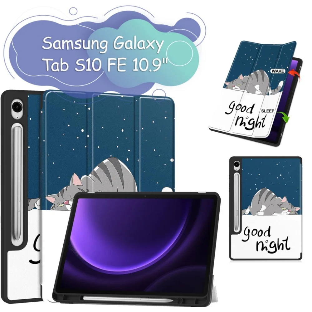 Чохол до планшета BeCover Flexible TPU Mate Samsung Galaxy Tab S10 FE (SM-X520/SM-X526) 10.9" Good Night (713271)