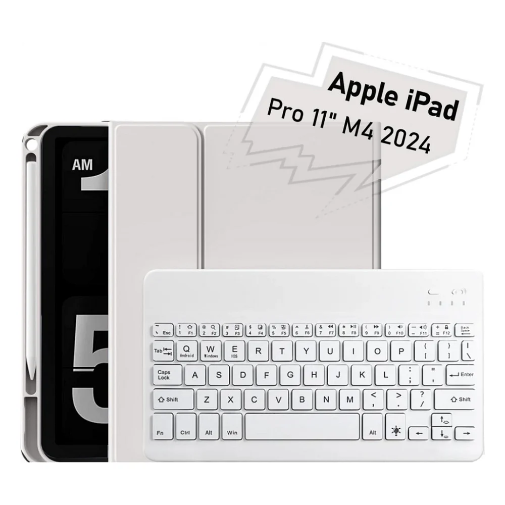 Чохол до планшета BeCover with keyboard Apple iPad Pro 11" M4 2024 Gray (712999)