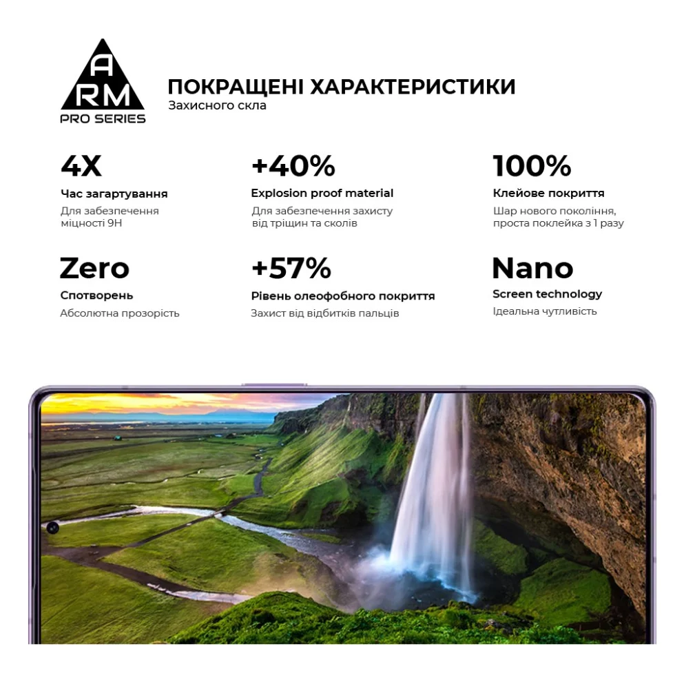 Скло захисне Armorstandart Pro Xiaomi Poco M7 Pro 5G Black (ARM83140) — фото 5