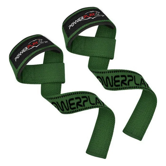 Кистьові лямки PowerPlay 7064 Lifting Gym Straps Зелені (PP_7064_Green) — фото 2
