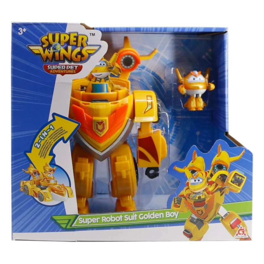 Ігровий набір Super Wings Super Robot Suit Золотий Хлопчик (Golden Boy) (EU770352) — фото 3