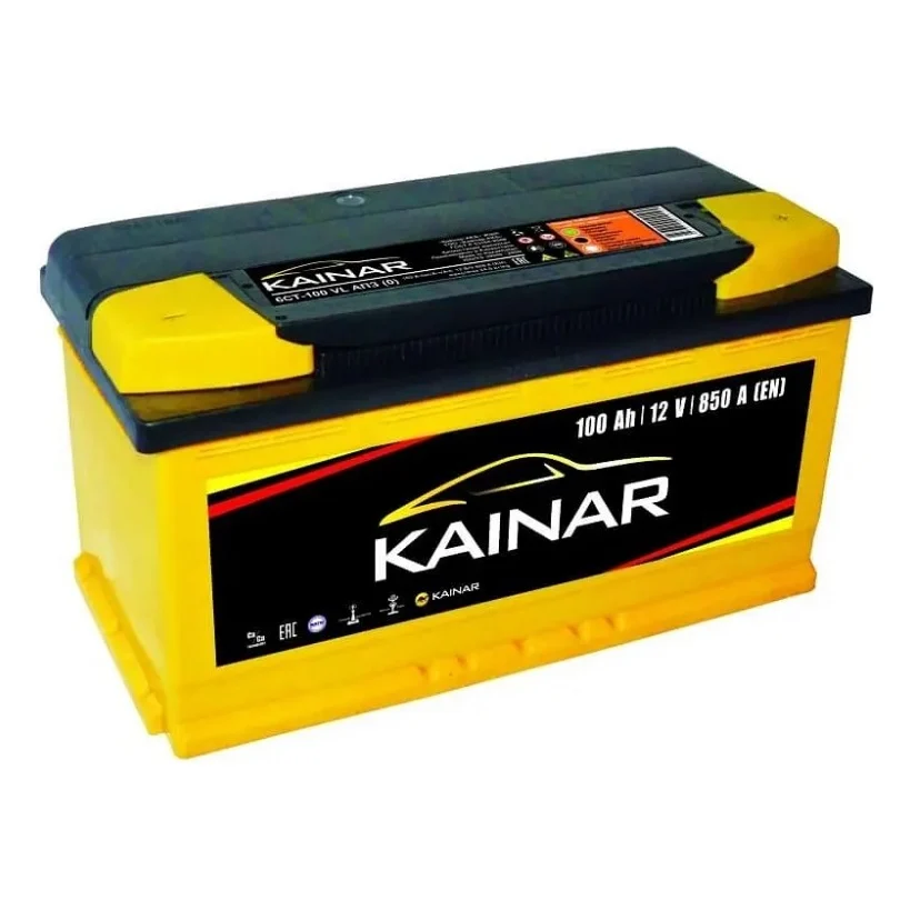 Акумулятор автомобільний KAINAR STANDART 100Ah Ев (-/+) (850EN) (100 260)