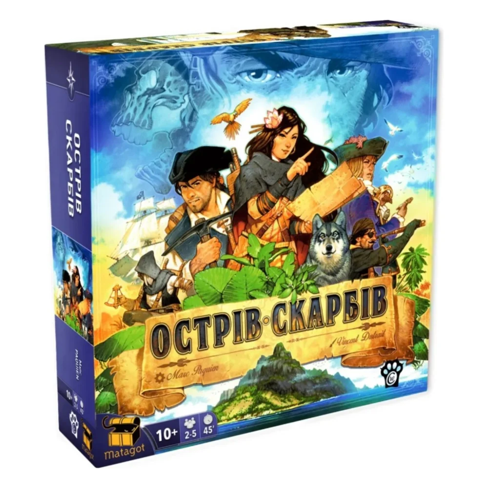 Настільна гра WoodCat Острів Скарбів (Treasure Island) (укр.) (ВР_ОС)