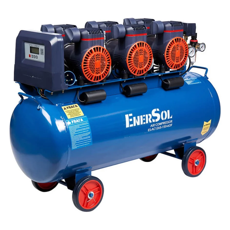 Компресор Enersol безмасляний, 1265 л/хв, 5.04 кВт (ES-AC1265-150-6OF) — фото 2