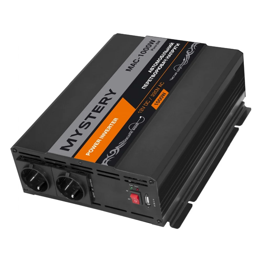 Автомобільний інвертор Mystery MAC-1000W PURE SW