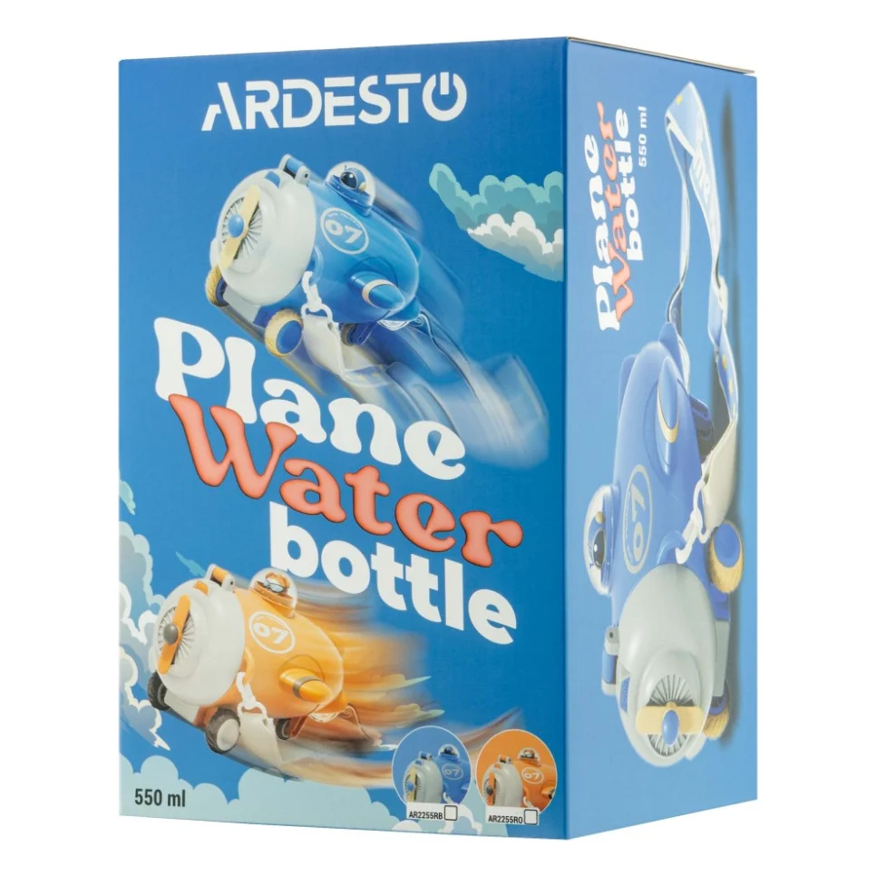 Пляшка для води Ardesto Plane 550мл синій (AR2255RB) — фото 8