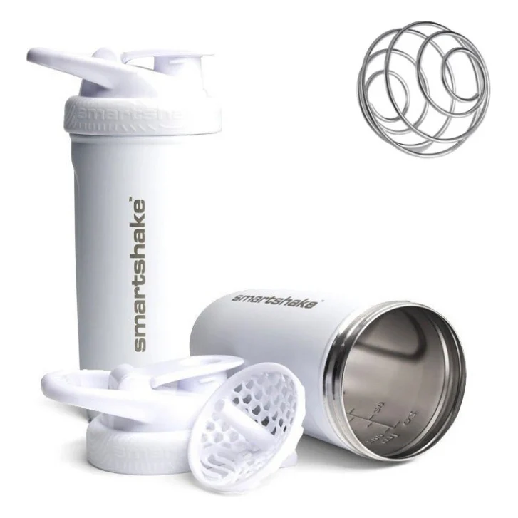 Шейкер спортивний SmartShake Reforce Stainless Steel 30oz/900ml White (11150203)