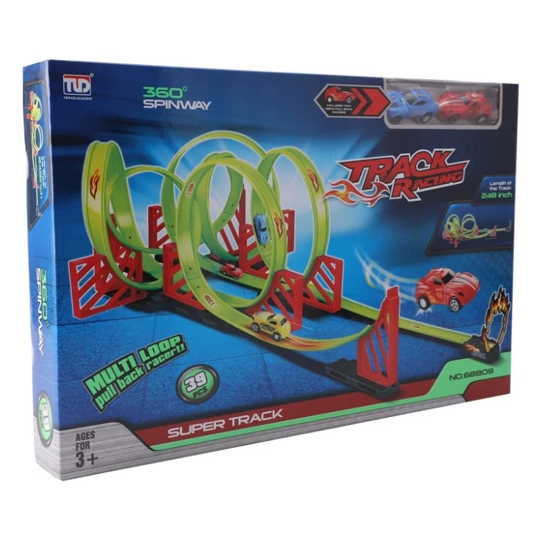 Автотрек Track Racing з 2-ма машинками на 39 деталей (3858894675258)