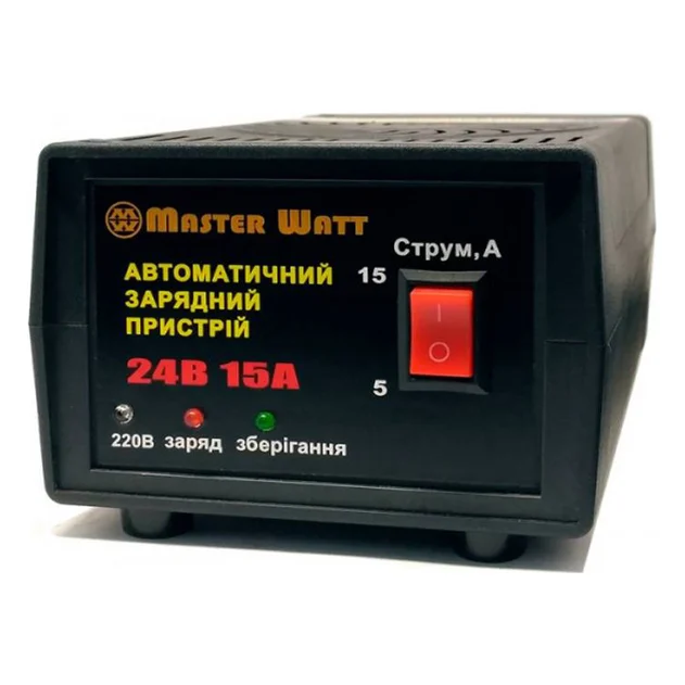 Зарядний пристрій для акумуляторів Master Watt MW-AZU24-15A 24V