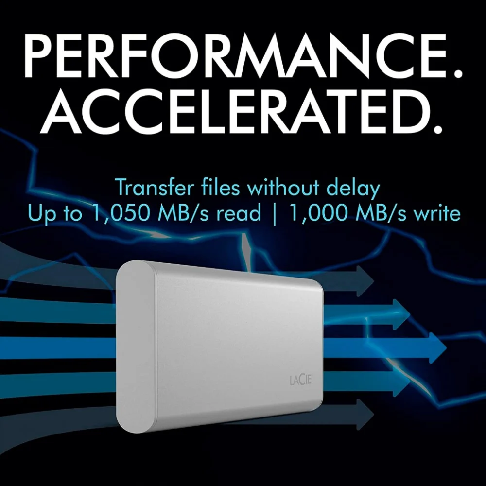 Накопичувач SSD USB Type-C 500GB Portable LaCie (STKS500400) — фото 9