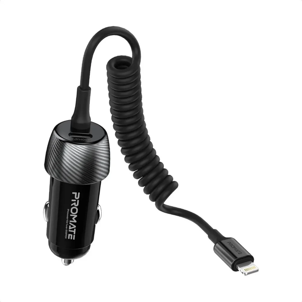 Зарядний пристрій Promate powerdrive-33pdi.black