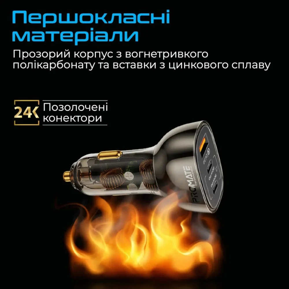 Зарядний пристрій Promate transdrive-80w — фото 8