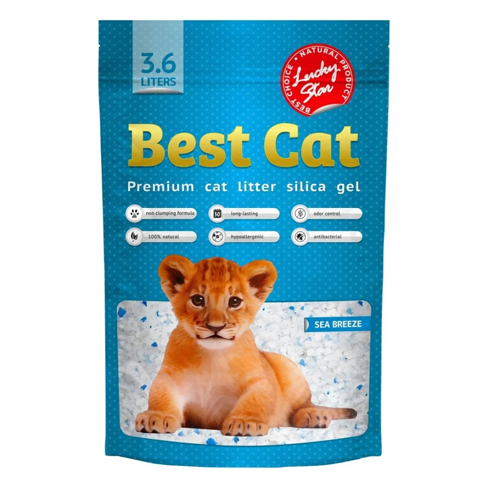 Наповнювач для туалету Best Cat Силікагелевий Blue 3.6 л (4820281500305)