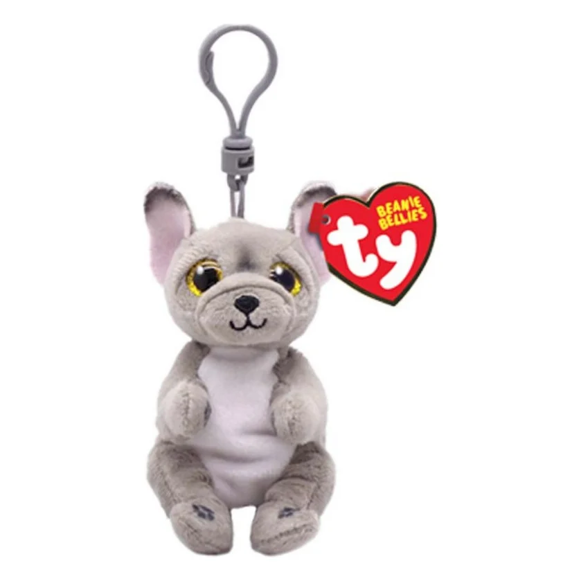 М'яка іграшка Ty Beanie Bellies Сірий пес WILFRED 12см (43111)