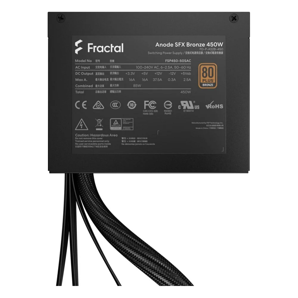 Блок живлення Fractal Design 450W Anode SFX Bronze (FD-P-AS2B-450-EU) — фото 7