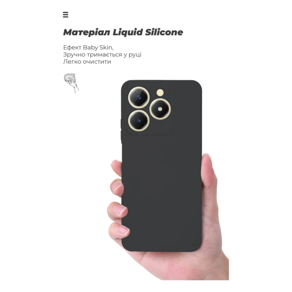 Чохол до мобільного телефона Armorstandart ICON Realme C61 4G Camera cover Black (ARM80555) — фото 7