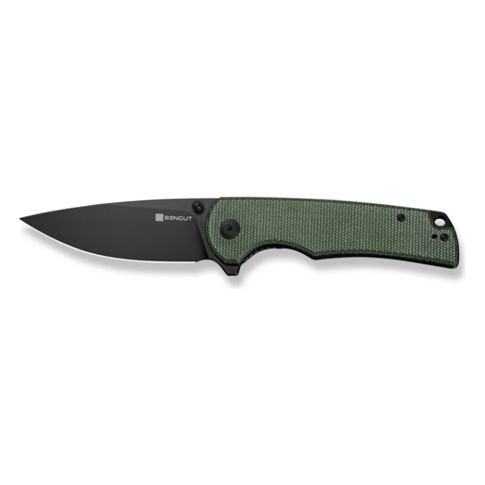 Ніж Sencut Praktisk, Green Micarta, Darkwash (S24019-3)