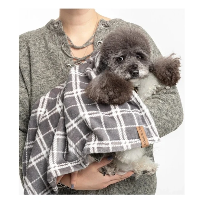 Килимок для тварин Pet Fashion Bliss 1 70.5х55.5 см сірий у клітинку (4823082441334) — фото 5