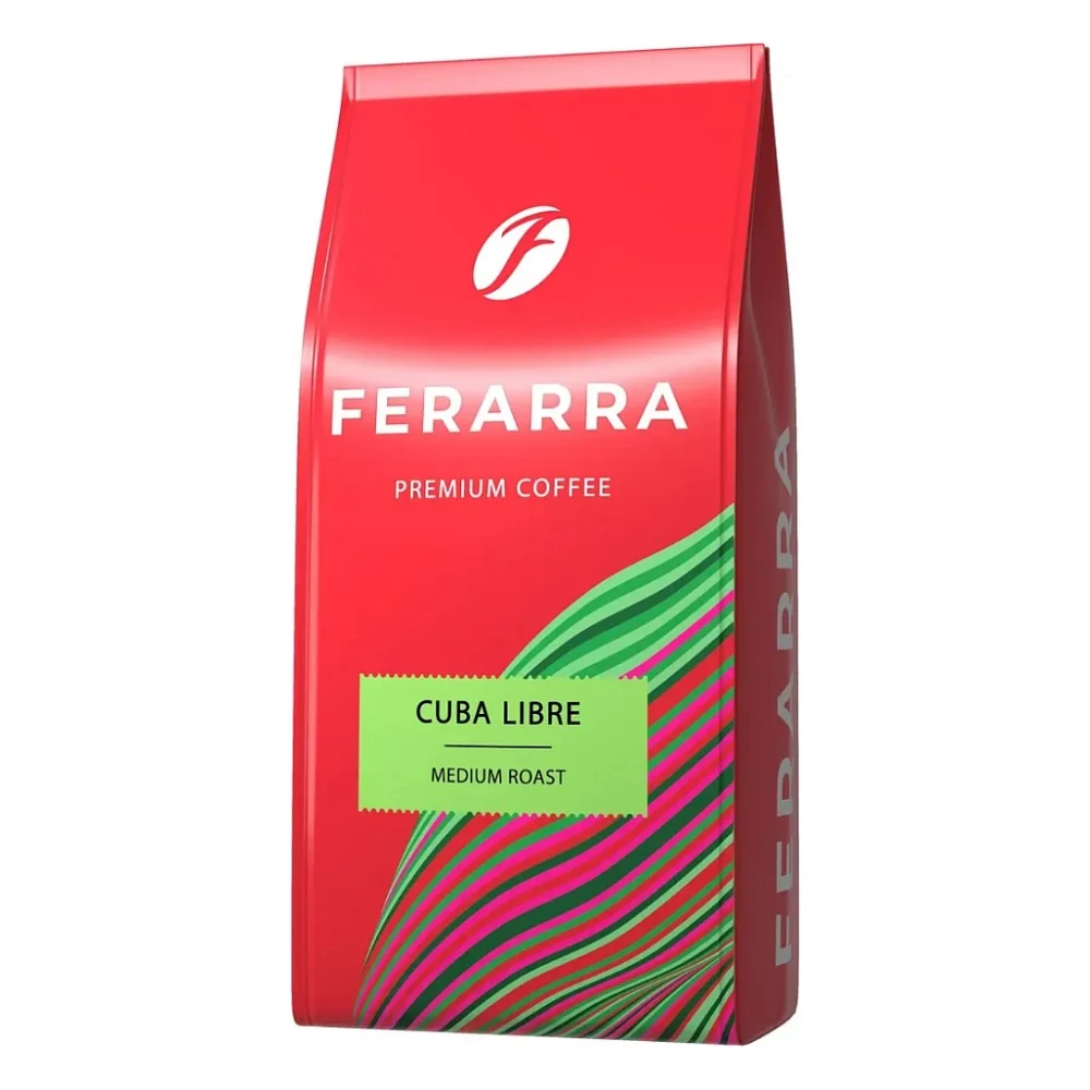 Кава Ferarra Cuba Libre в зернах з ароматом кубинського рому 1 кг (fr.75169)
