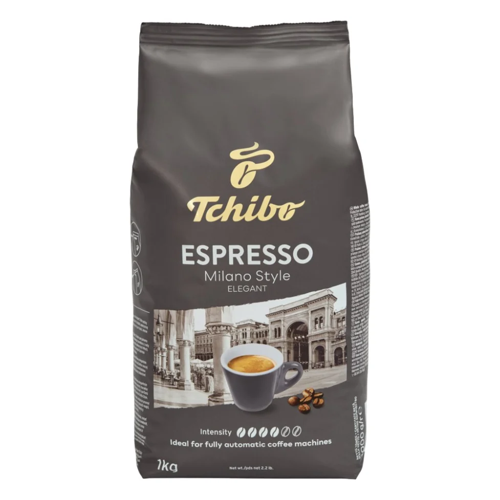 Кава Tchibo Espresso Milano Style в зернах 1 кг (4061445008279)