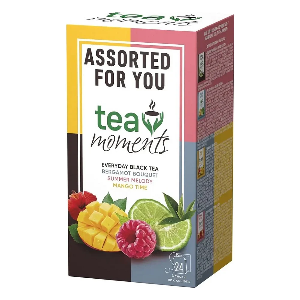 Чай Tea Moments Assorted for You Набір 4 смаки 1.7 гх6 (24 шт) (tm.00926)