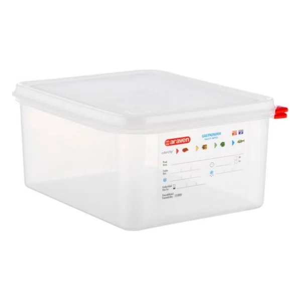 Харчовий контейнер Araven з кришкою GN 1/2 h-15 см 10 л (03034)