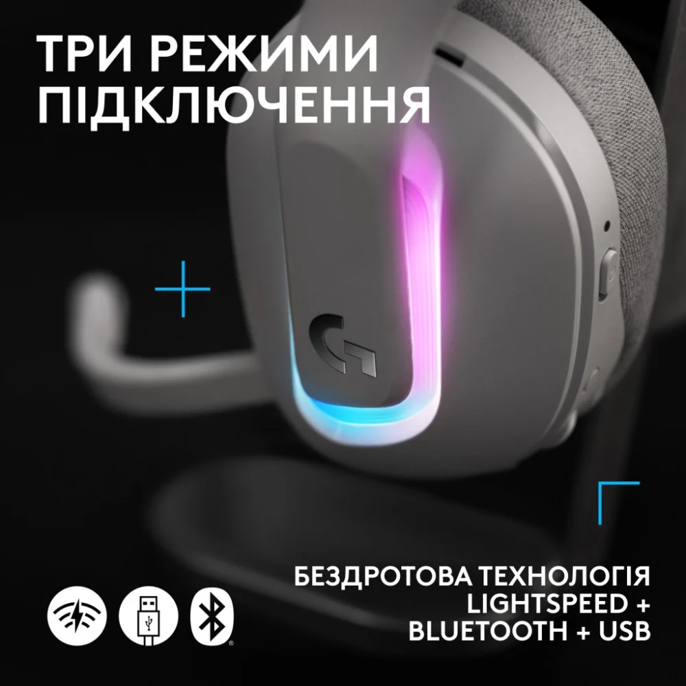 Навушники Logitech G522 Lightspeed Wireless Gaming Headset White (981-001550) — фото 7