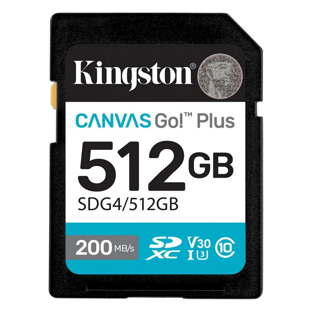Карта пам'яті Kingston 512GB SDXC сlass 10 UHS-I U3 V30 Canvas Go Plus G4 (SDG4/512GB)