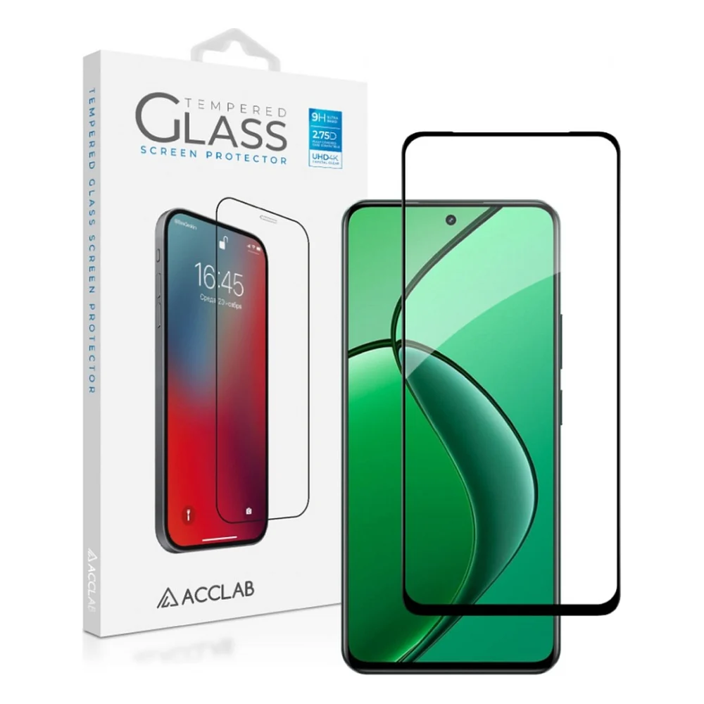 Скло захисне ACCLAB Full Glue Realme 13+ Black (1283126607561)
