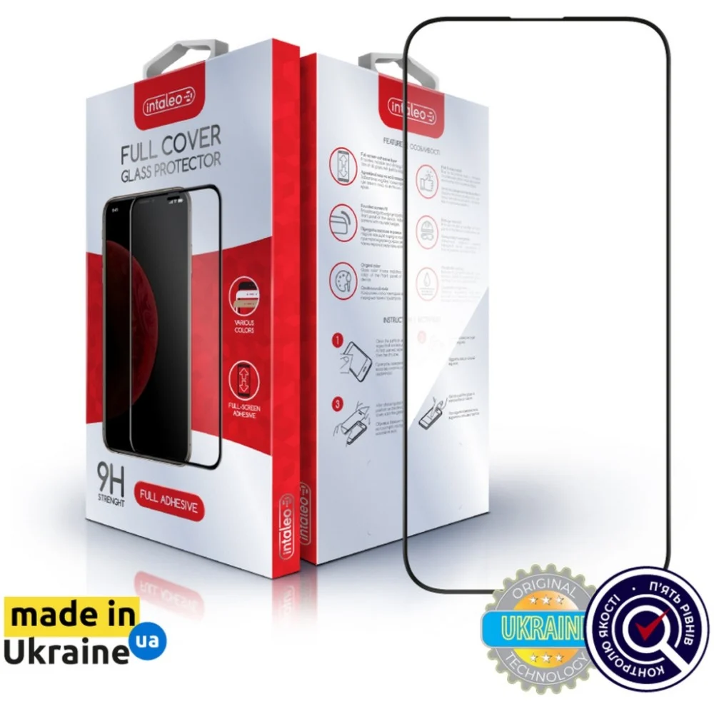 Скло захисне Intaleo Full Glue Apple iPhone 16 Pro Black (1283126593802)