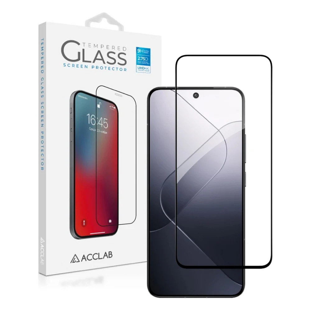 Скло захисне ACCLAB Full Glue Xiaomi 14 Black (1283126591280)