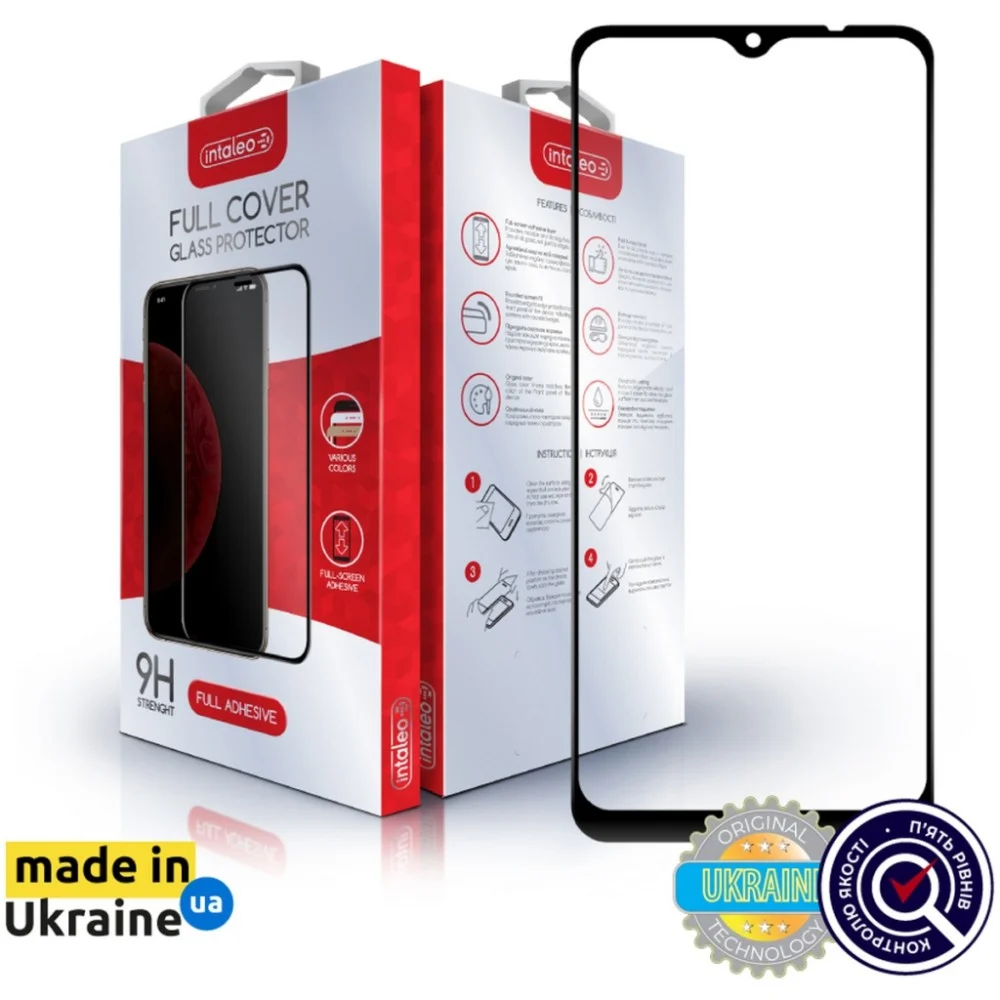 Скло захисне Intaleo Full Glue ZTE Blade A53 Black (1283126583308)