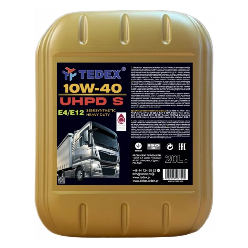 Моторна олива TEDEX UHPD (S6) (SLDF-3) Motor Oil SAE10W-40  - 20л (1768)