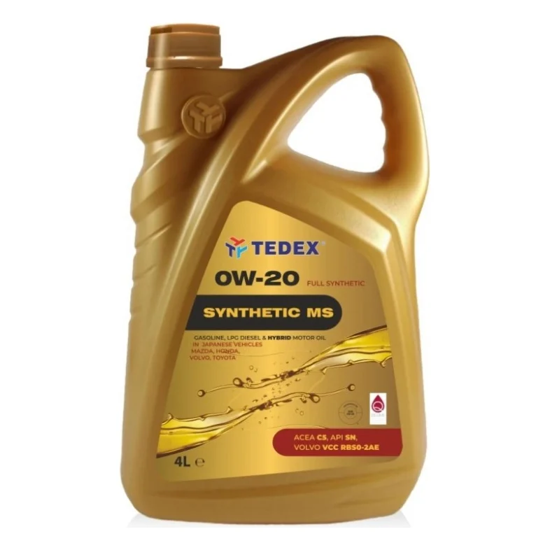 Моторна олива TEDEX SYNTHETIC (MS) MOTOR OIL 0W20 - 4л