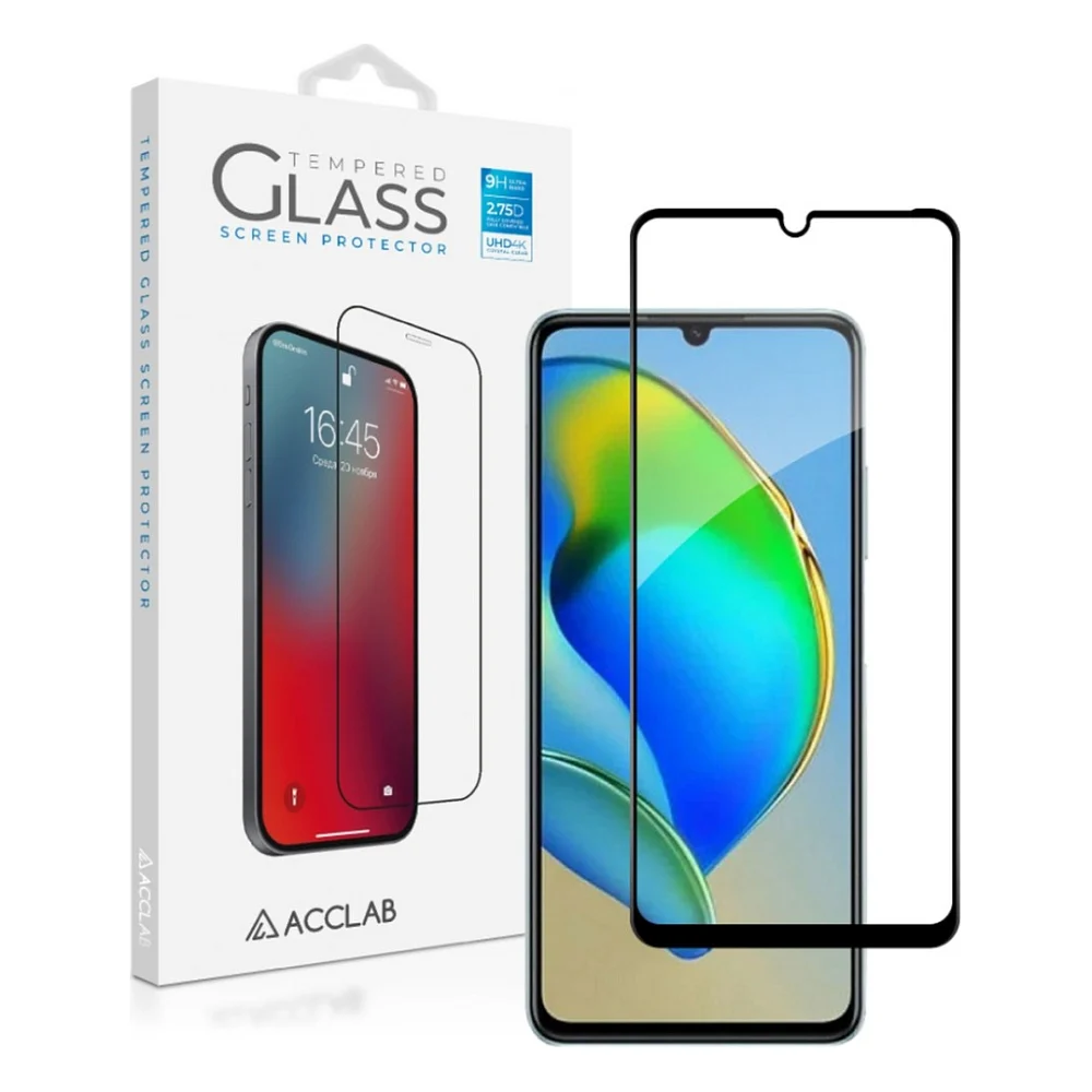 Скло захисне ACCLAB Full Glue ZTE Blade A72S Black (1283126575792)
