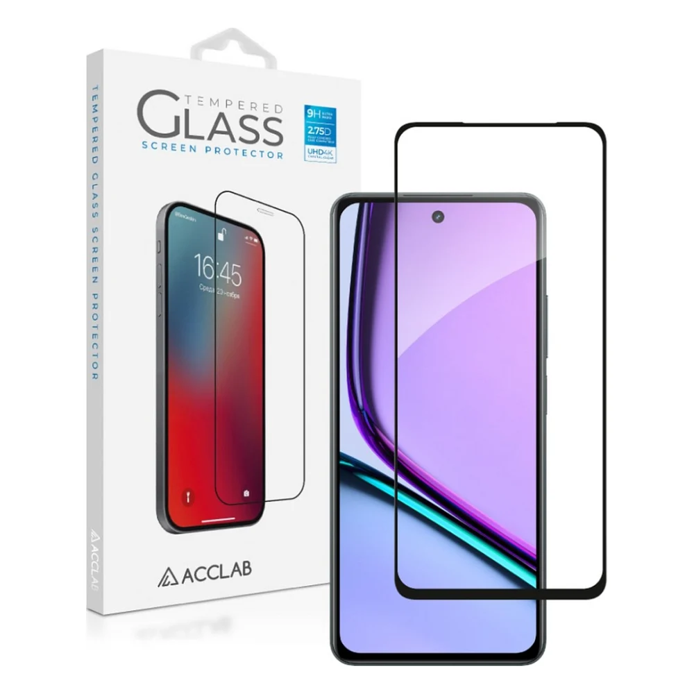 Скло захисне ACCLAB Full Glue Realme C67 Black (1283126590078)