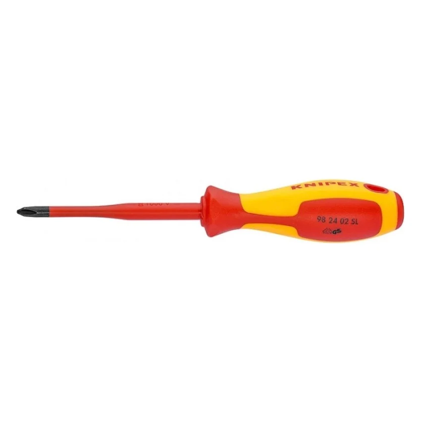 Викрутка KNIPEX з хрестовим шліцом Phillips VDE (98 24 01 SL)