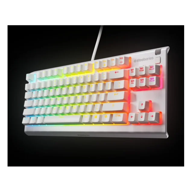 Клавіатура SteelSeries Apex 3 TKL USB UA White (64819) — фото 5
