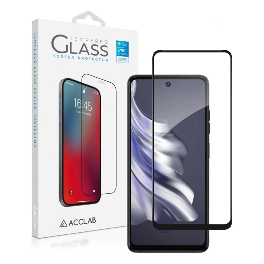 Скло захисне ACCLAB Full Glue Tecno Spark 20 Black (1283126588976)