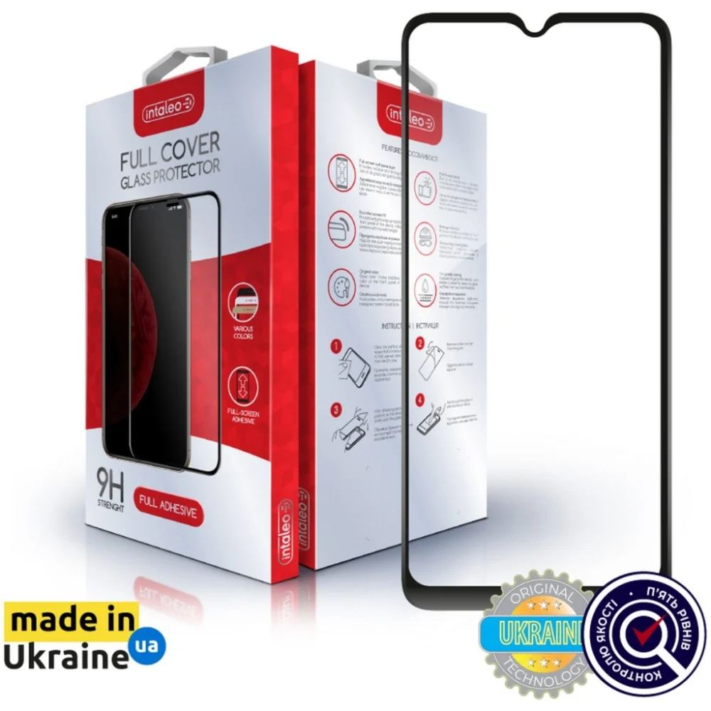 Скло захисне Intaleo Full Glue Xiaomi Poco C50 Black (1283126589683)
