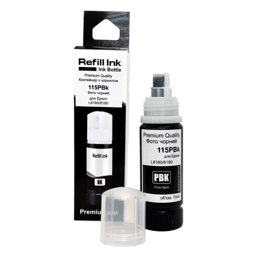 Чорнило Premium Quality Epson 115 70мл Photo Black C13T07D14A (70264907)