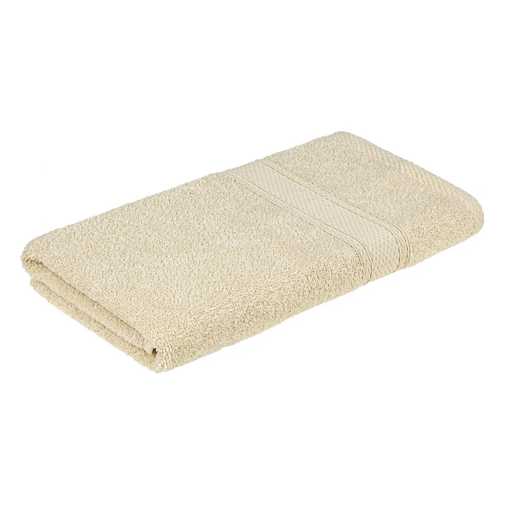Рушник Home Line махровий бордюрний (кремовий) 400 гр/м2, 50х90 см (181814)