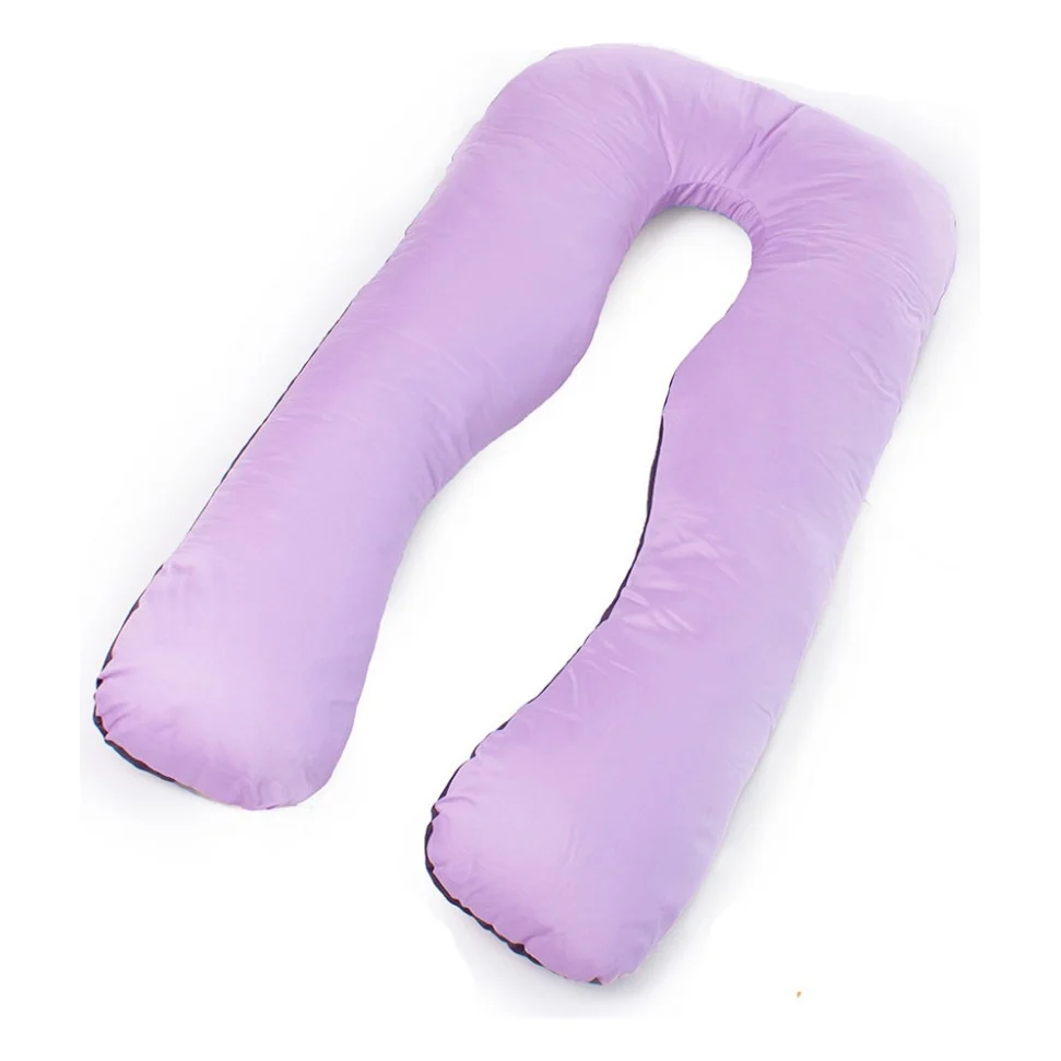 Подушка MirSon для вагітних і відпочинку Delicate Satin №8030 U-подібна Lupine (2200006178682)