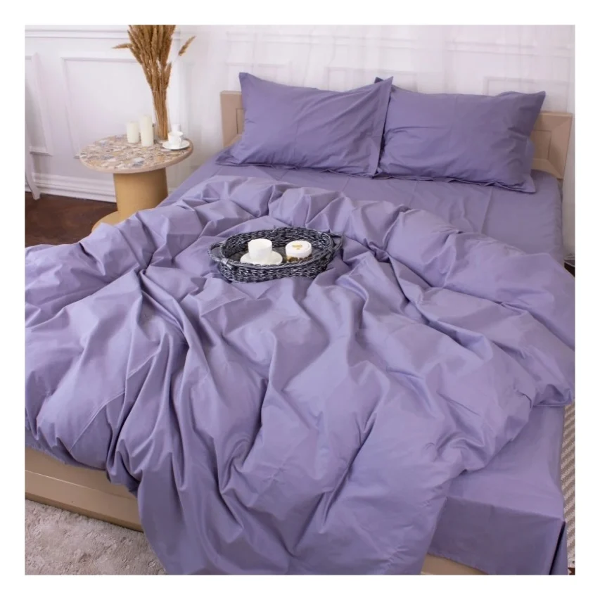 Постільна білизна MirSon Poplin Line 056 Smoky 110x140 (2200006277361)