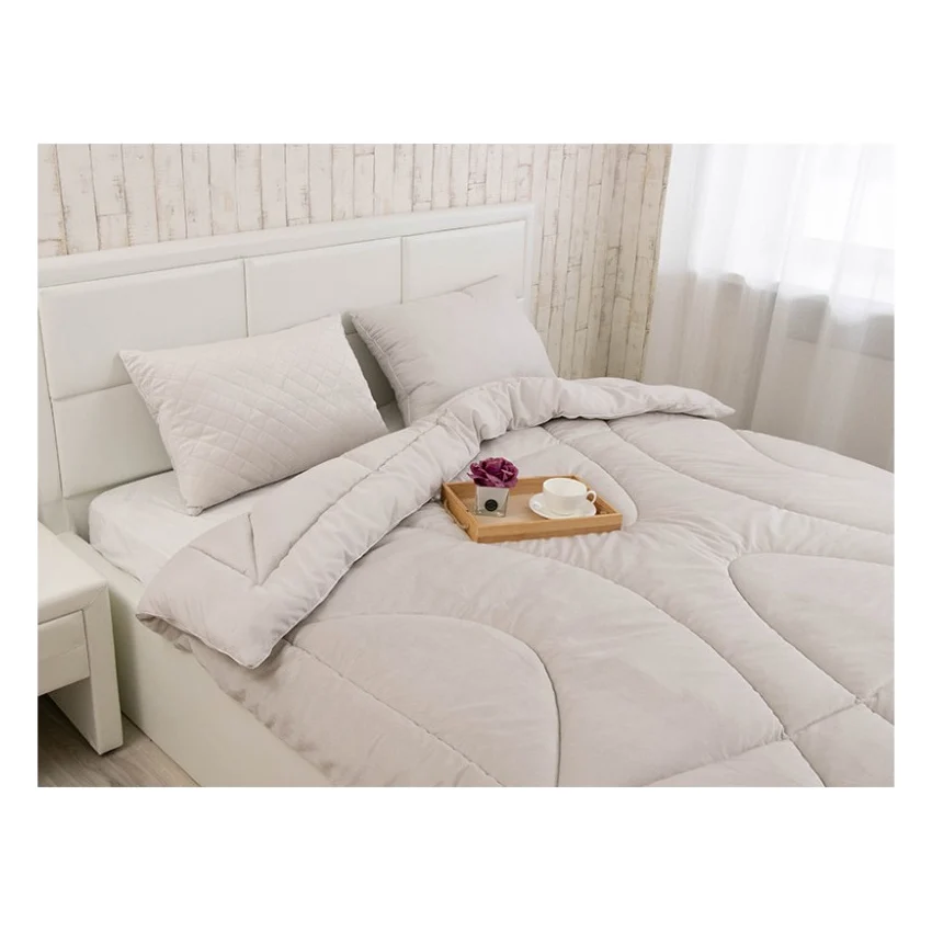 Ковдра Руно всесезона силіконова велюрова Soft Pearl 140х205 см (321.55_Soft Pearl) — фото 8